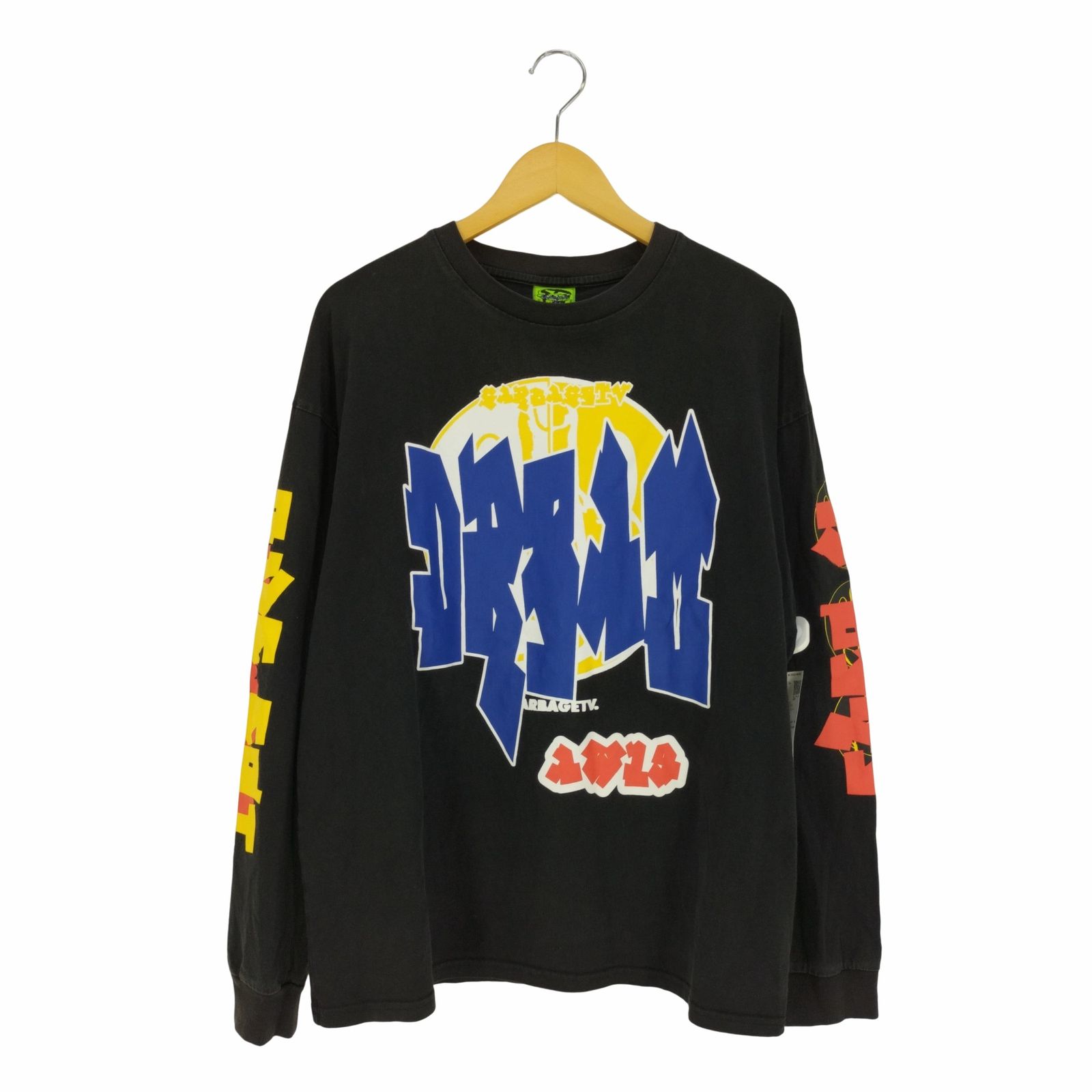 ユーズドフルギ USED古着 両面プリント クルーネックTシャツ