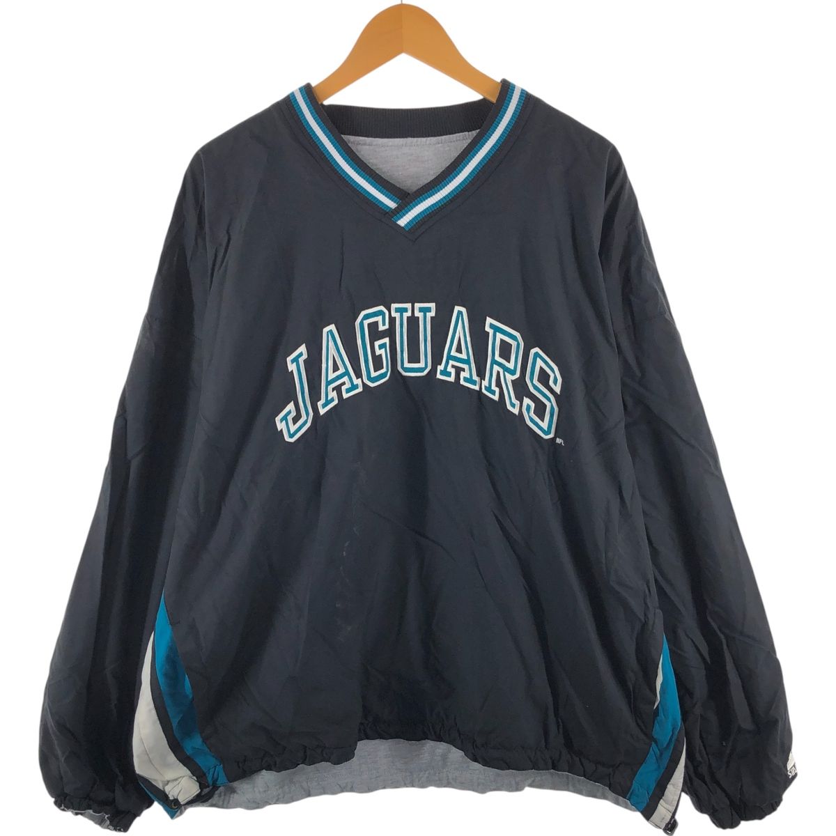 古着 スターター Starter NFL JACKSONVILLE JAGUARS ジャクソンビルジャガーズ リバーシブル ウォームアッププルオーバー/eaa520905