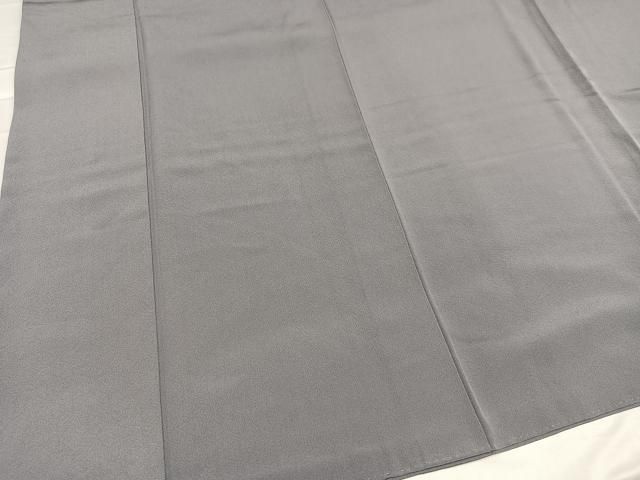 平和屋着物○上質な色無地 作家物 草木染 桔梗鼠色 正絹 逸品