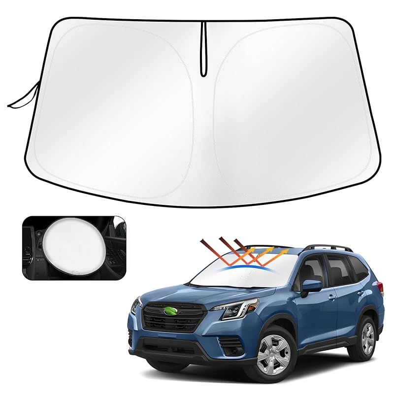 Cartist スバル フォレスター SK系 フロントサンシェード Forester 新型 5代目 フロントガラス サンシェード シェードカーテン マルチサンシェード SK9 SKE H30.6～現行 遮光 シェード 日よけ 車種専