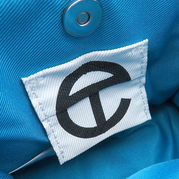 TELFAR 2WAYバッグ スモール シアン ショッピング バッグ ポリウレタン  