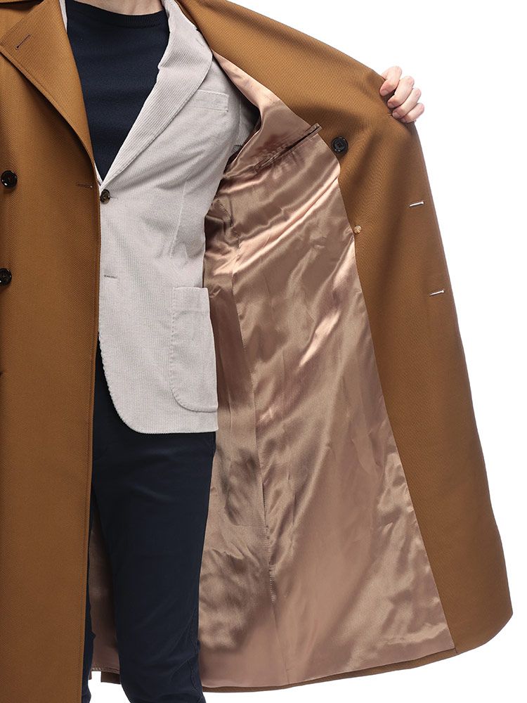 ラルディーニ　LARDIN トレンチコート LARDINI (ラルディーニ) ウールツイル トレンチコート - メルカリ
