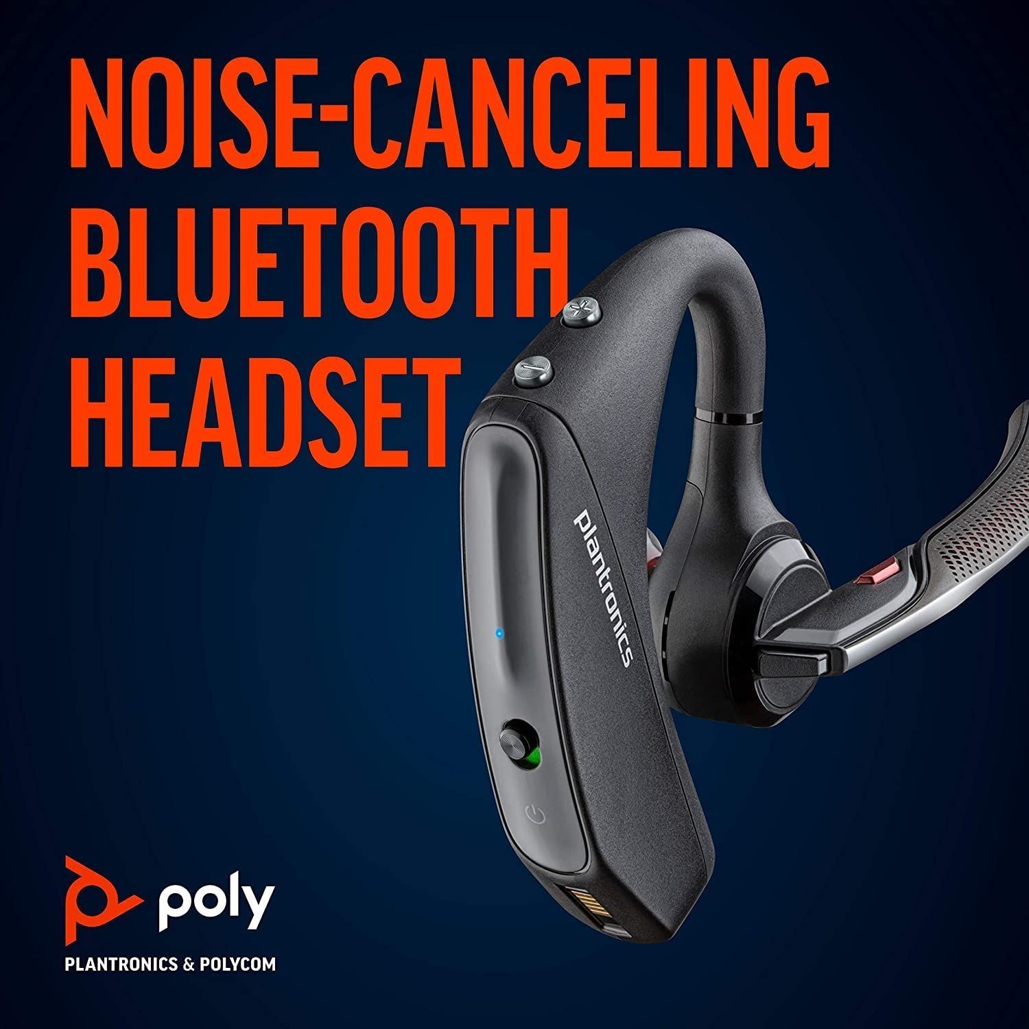 Poly Voyager 5200 UC Bluetooth ワイヤレスヘッドセット 片耳