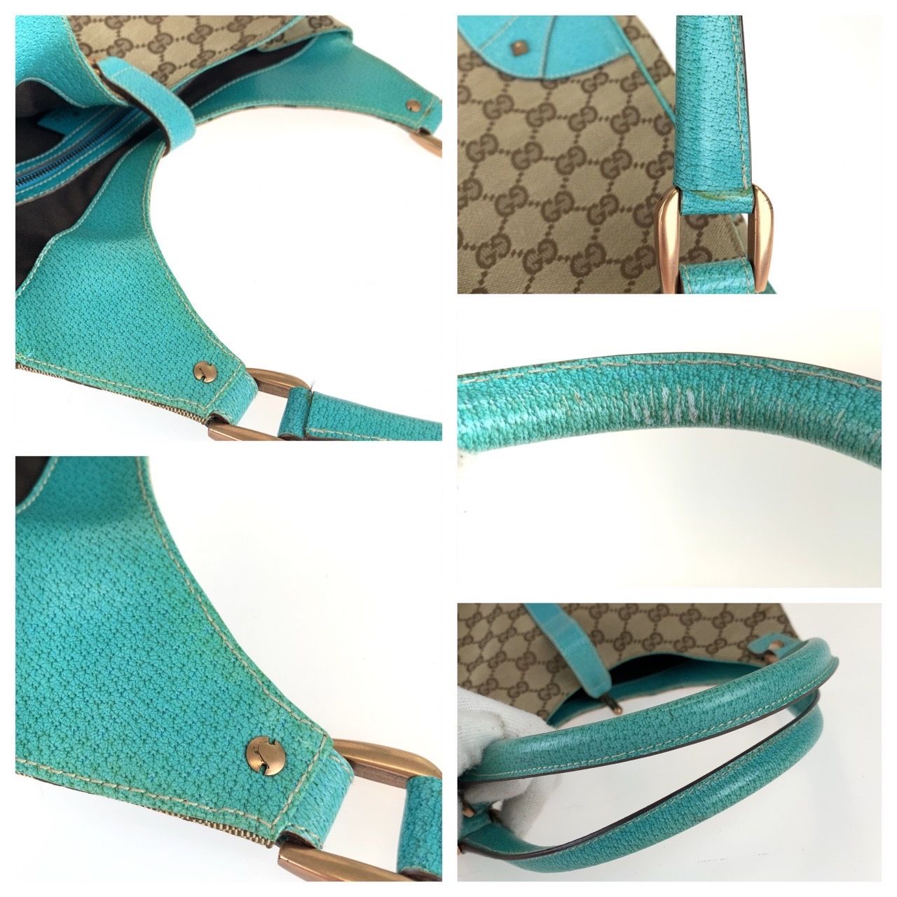 GUCCI グッチ ニュージャッキー GG柄 ライトブルー 水色