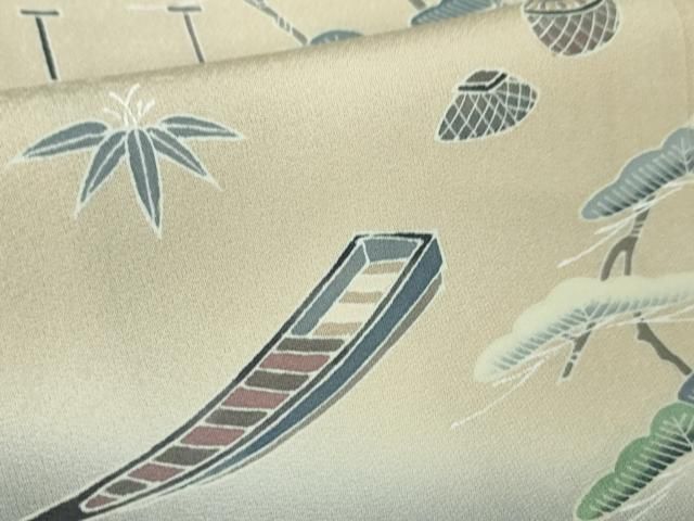 平和屋本店□極上 名門・上野家 上野街子 清染居 訪問着 風景松文 暈し