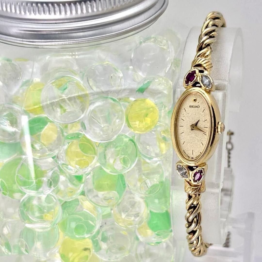 新品電池】 SEIKO セイコー カラーストーン レディース 腕時計
