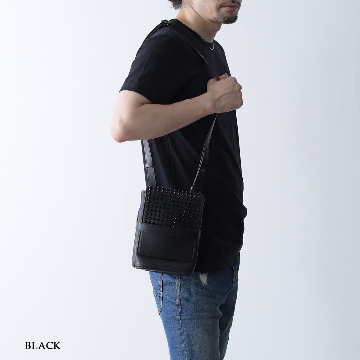 クリスチャンルブタン　 BENECH Reporter メッセンジャー バッグ ✨超極美品クリスチャンルブタン ベネッシュリポーター ショルダー