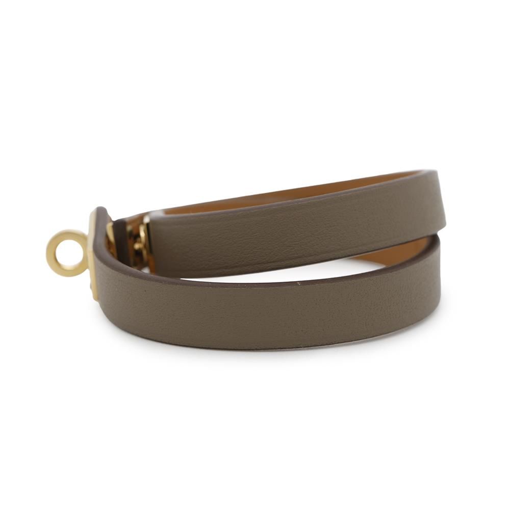 ルメス ブレスレット ミニ・ケリー・ドゥブルトゥール エトゥープ  