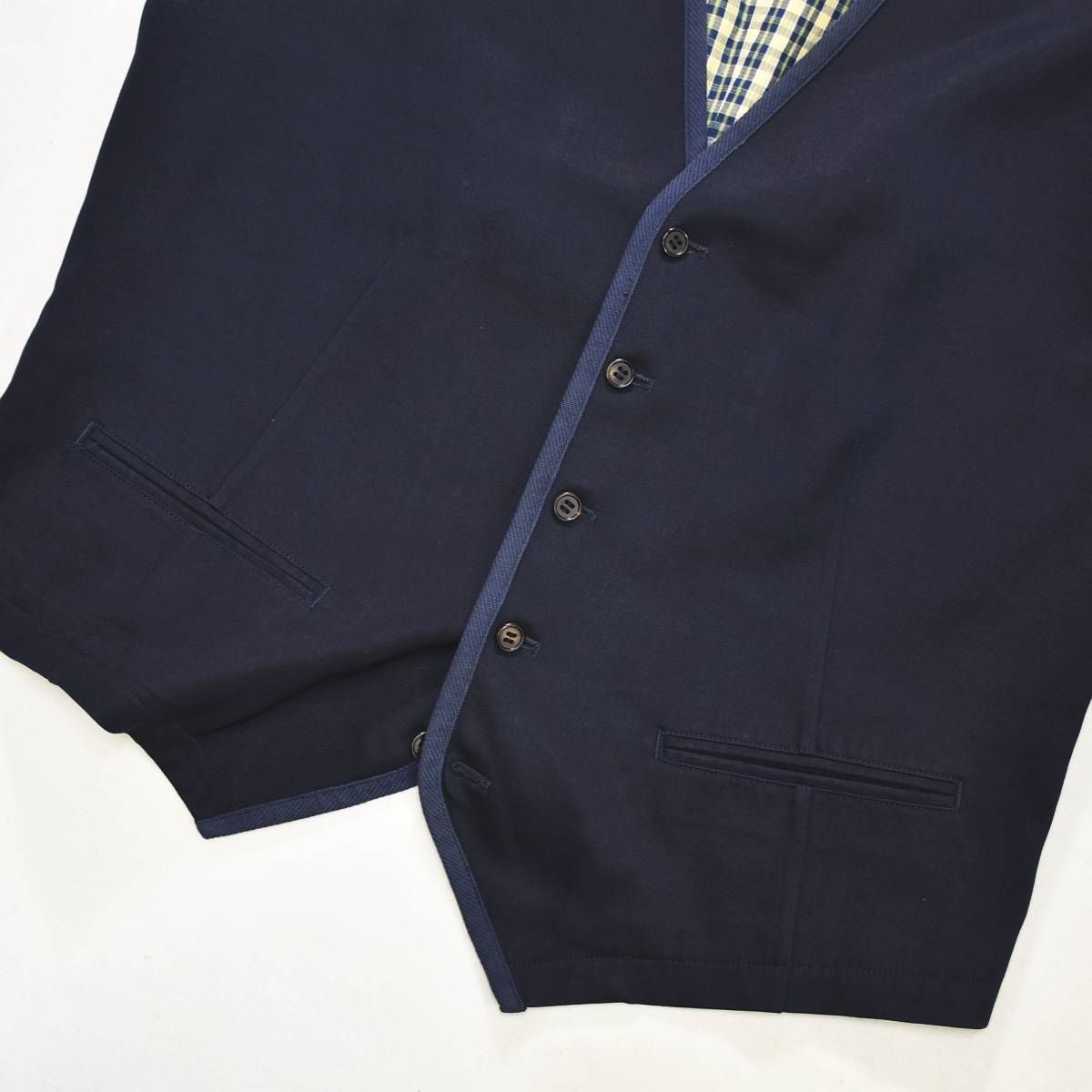 Papas メンズ ジレ ネイビー Papas メンズダウンベスト Lサイズ PAPAS