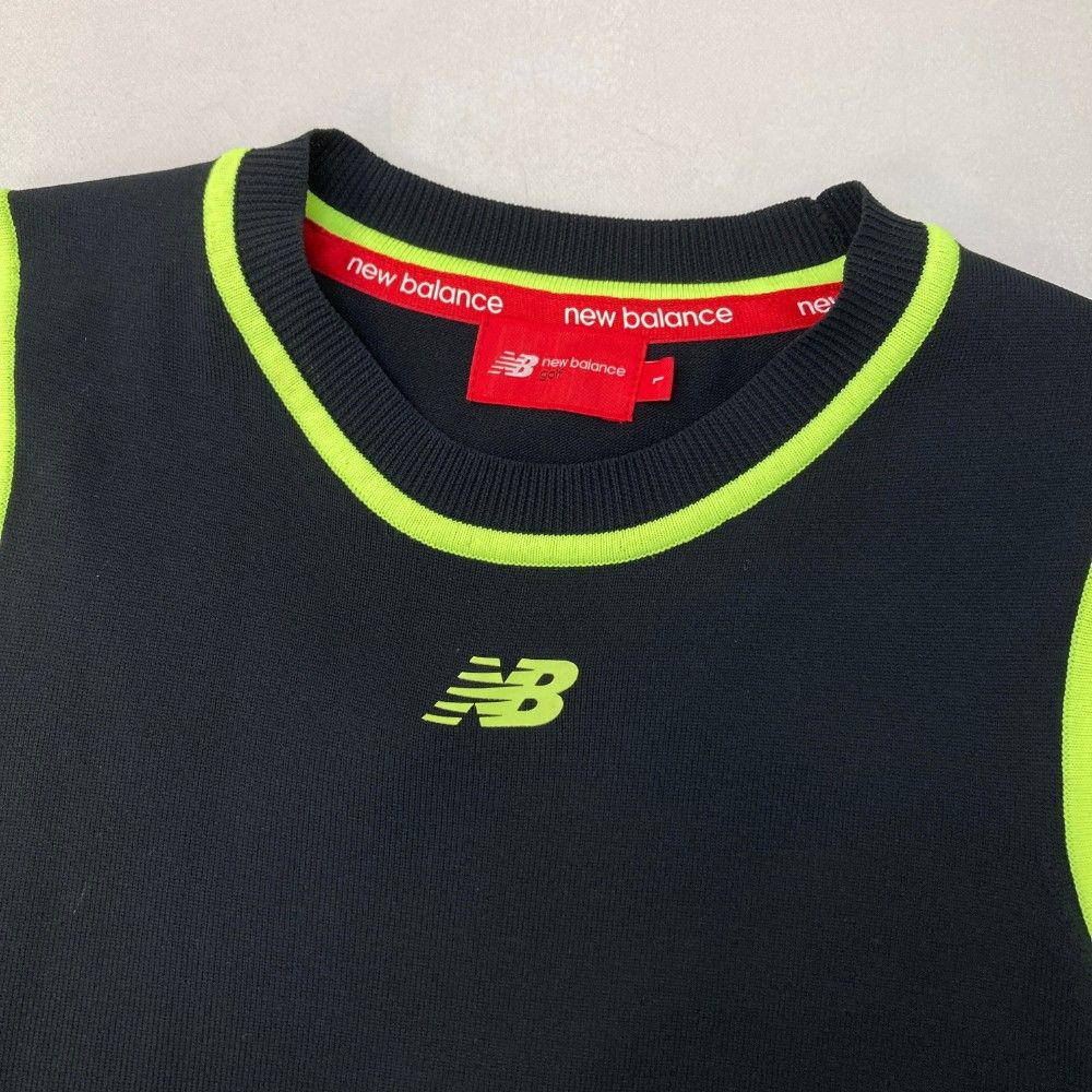 サイズ：1 NEW BALANCE GOLF ニューバランス  ニット ノースリーブワンピース  ブラック系 [240101447708] ゴルフウェア レディース ストスト サイズ：1 NEW BALANCE GOLF ニューバランス ニット