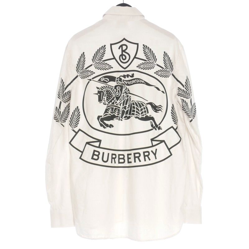 バーバリー BURBERRY バックプリント ロングスリーブシャツ 長袖 XS 