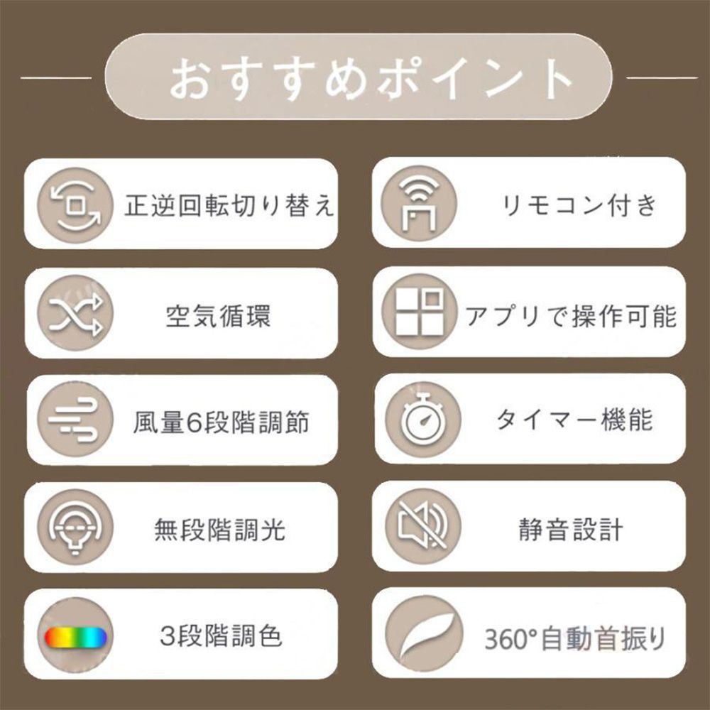 ファン付き照明