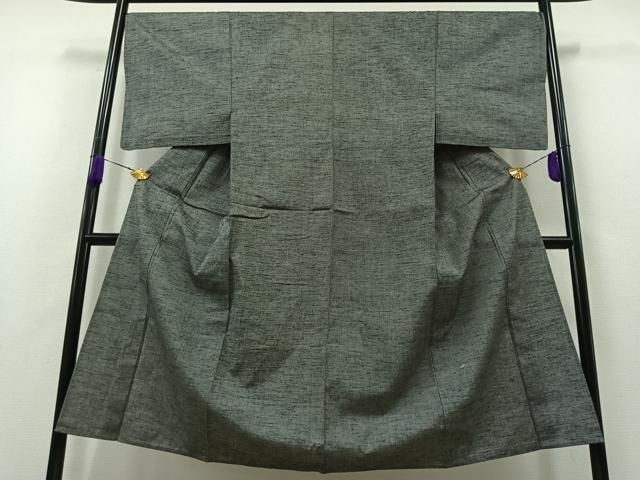 平和屋着物▽男性 紬 単衣 霞文 正絹 AABA9545jh