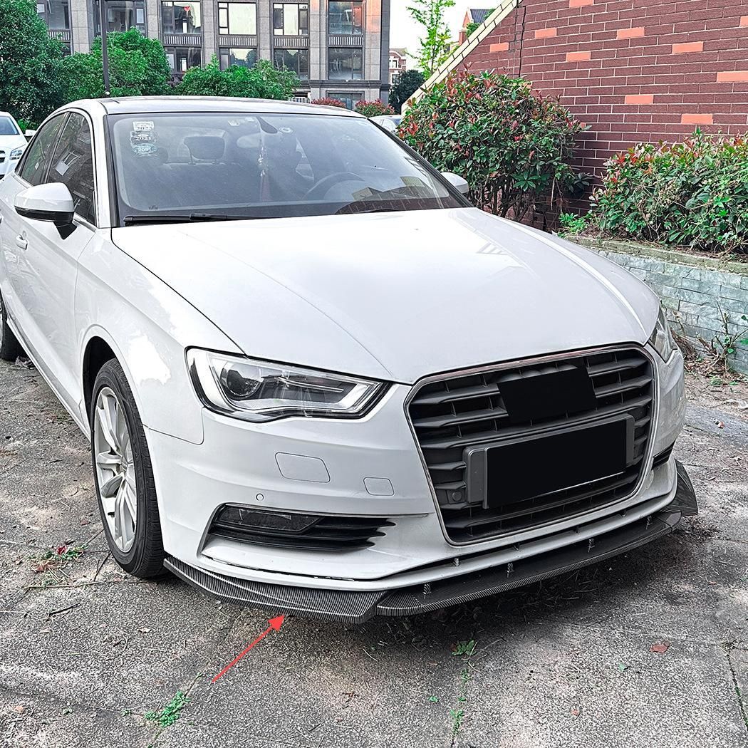 アウディ A3 8V 前期 標準版 2013-2016 フロントリップスポイラー カーボン調 |5.01