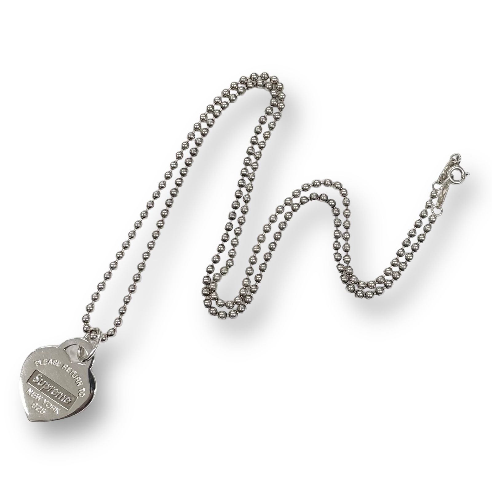 Supreme / Tiffany & Co. コラボネックレス ☆入手困難☆Supreme Tiffany Coコラボネックレス新作