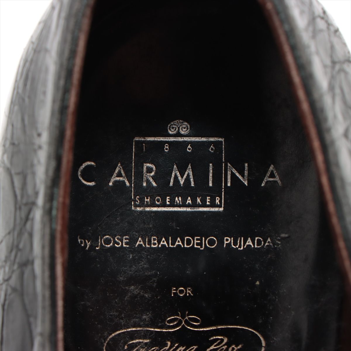 美品 CARMINA カルミナ ダブルモンクストラップ クロコダイル レザー