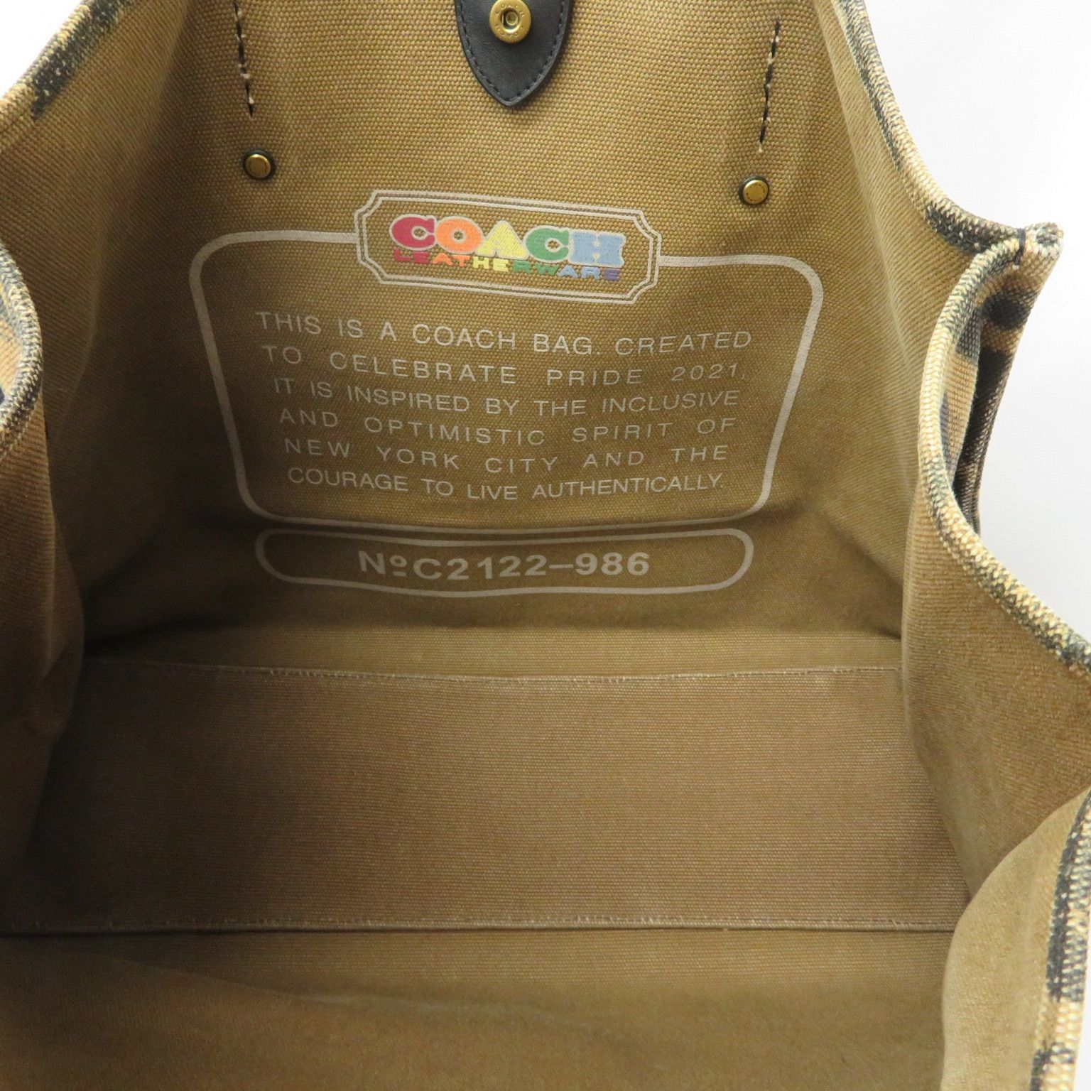 COACH コーチ トートバッグ42 レインボー シグネチャーレキシー - メルカリ