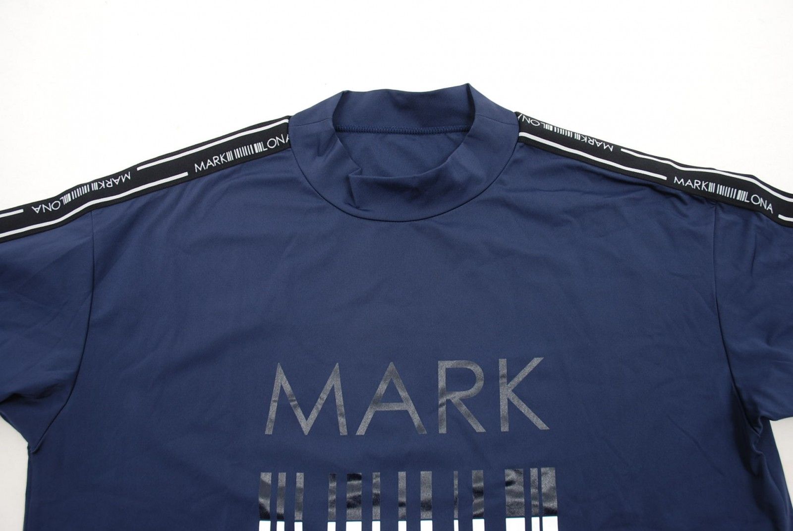 中古 メンズ マークアンドロナ MARK&LONA 半袖シャツ 50(LL) 紺 モック