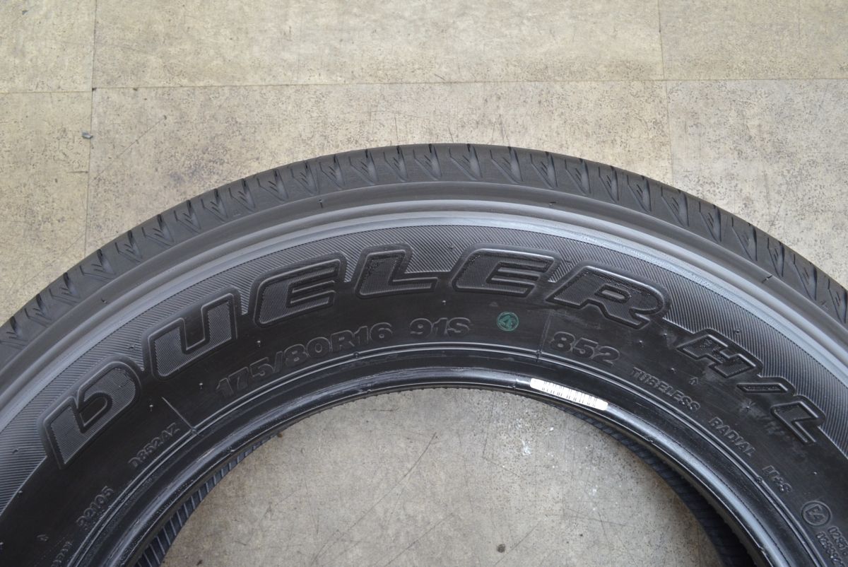 ジムニー新車外し 175/80R16 ブリヂストンデューラー852 2024年製 2024年製 新車外し品】ブリヂストン デューラー H/L 852 175