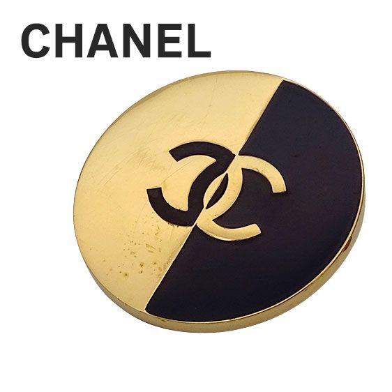 シャネル CHANEL ブローチ レディース ブランド ゴールド ブラック