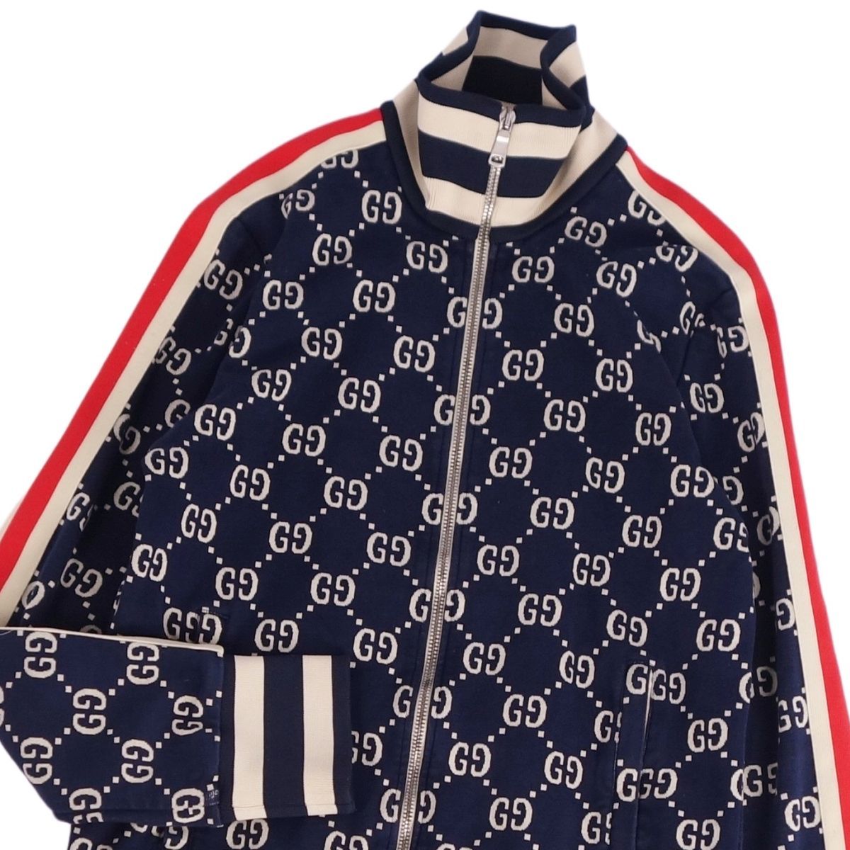 グッチ GUCCI ジャケット ブルゾン ジップアップ ジャージー GG柄 KANDAIZUMI_COM