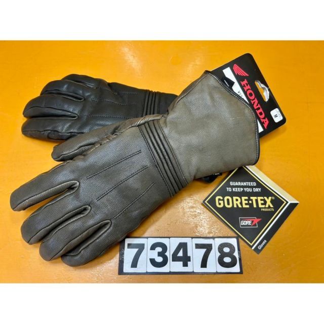 73478 HONDA ホンダ GORE-TEX ヴィンテージレザーグローブ ブラック SIZE M 0SYTG-P6G-KM