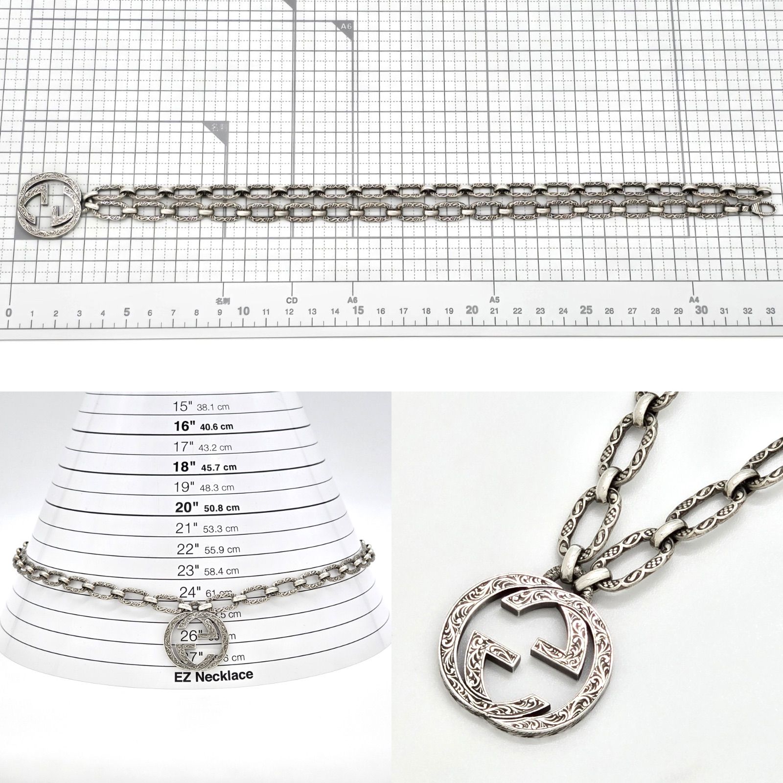 GUCCI グッチ 524890 インターロッキングG ネックレス