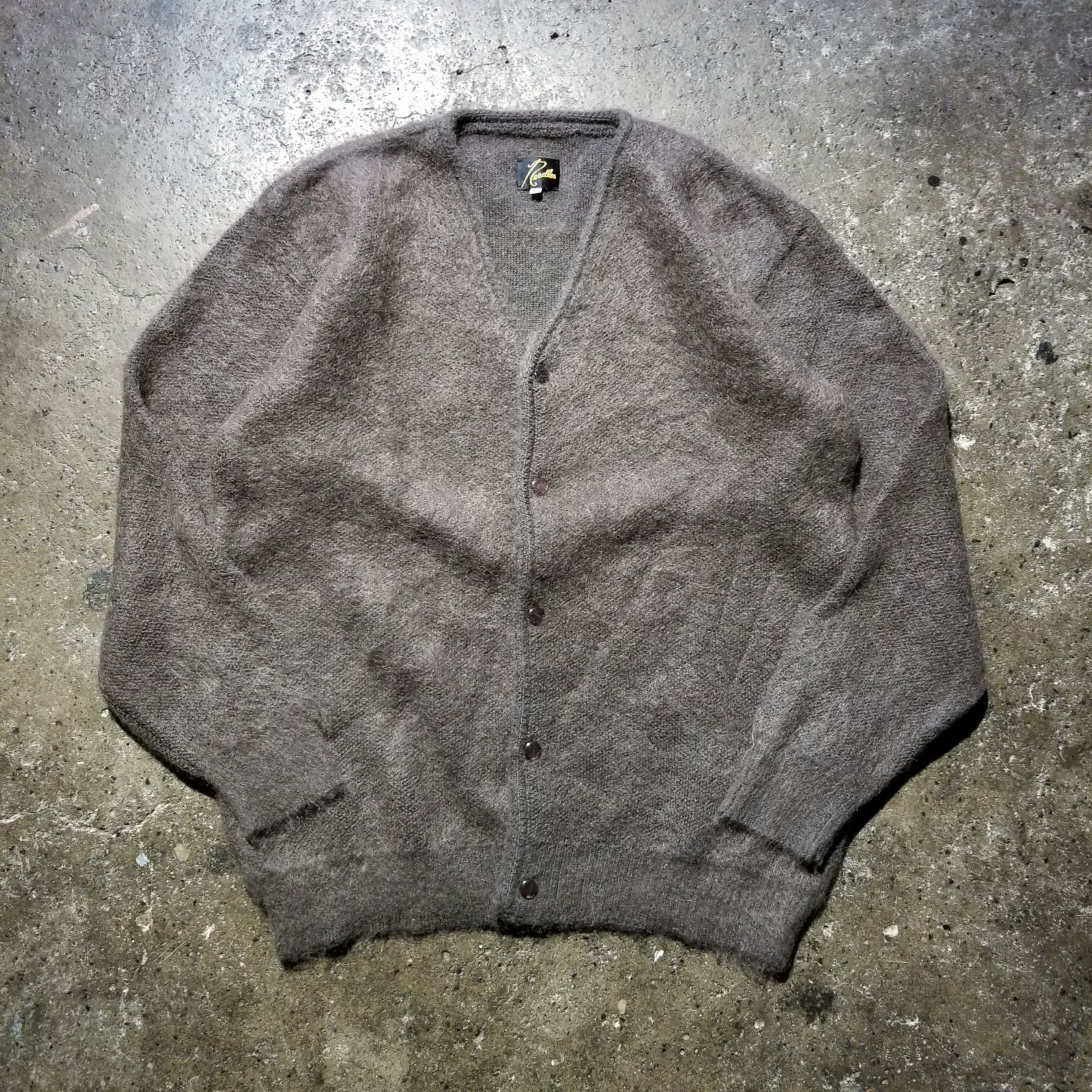 NEEDLES 22aw Solid Mohair Cardigan L ニードルズ モヘアカーディガン 