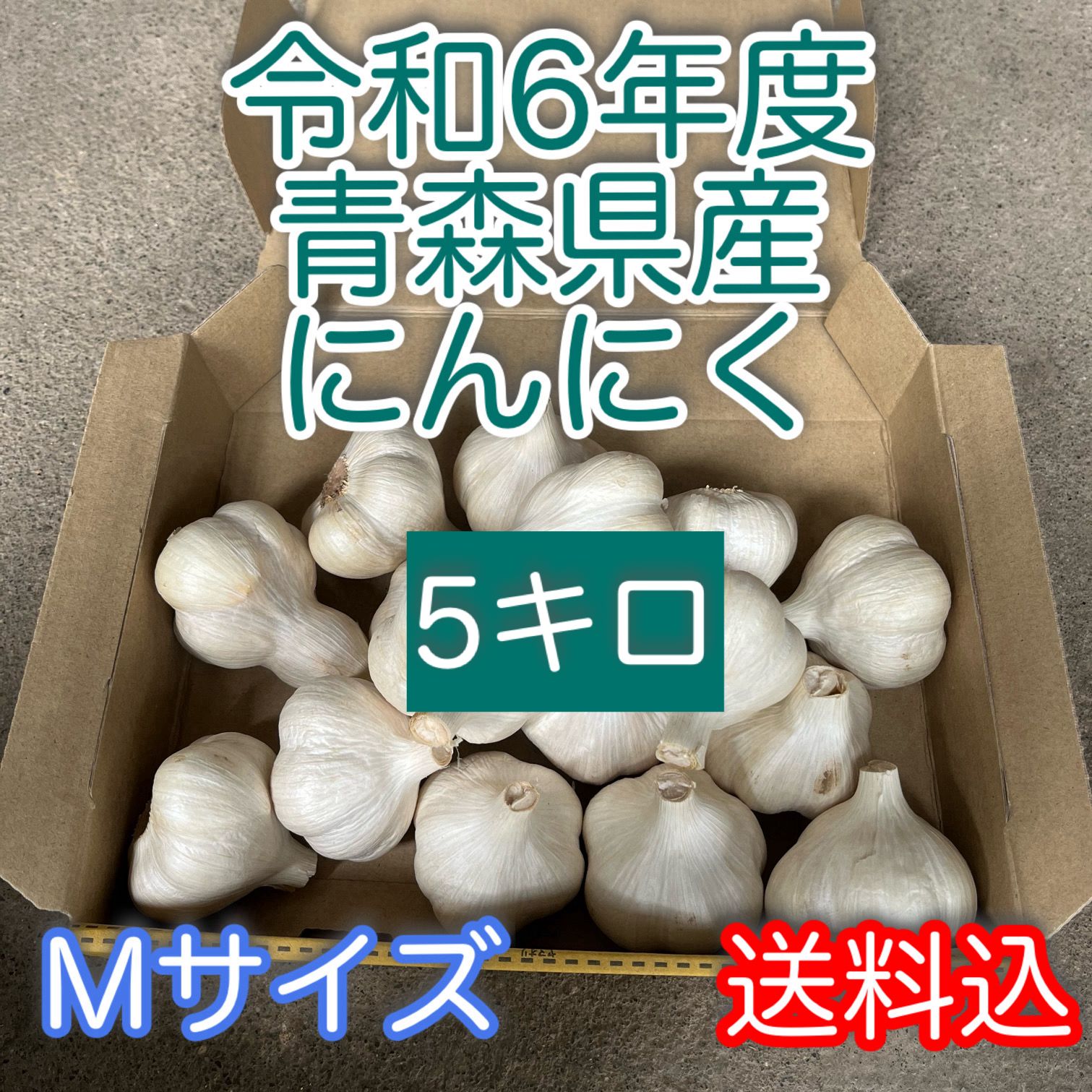 青森県産 にんにく Mサイズ 5キロ - メルカリ