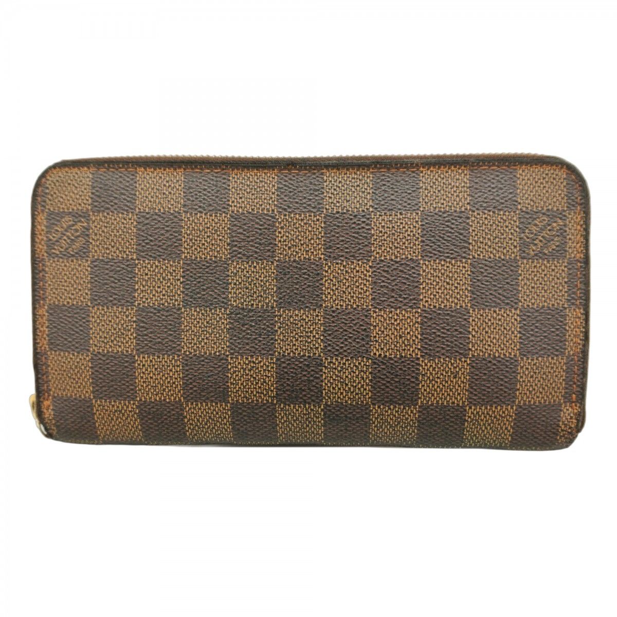 5id4552 ルイヴィトン 長財布 ダミエ ジッピーウォレット N60015 エベヌ メンズ レディース ユニセックス