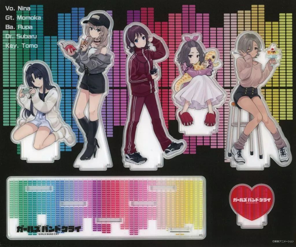 ガールズバンドクライ　ヴィレッジヴァンガード限定　アクリルスタンド　全種類 ガールズバンドクライ ヴィレッジ限定 アクリルスタンド 全種セット