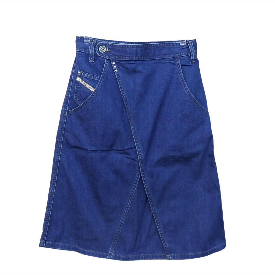 DIESEL>>Diesel De-Lem デニムラップミニスカート セール】ウィメンズ デニムラップスカート DE-LEM-MINI（デニム