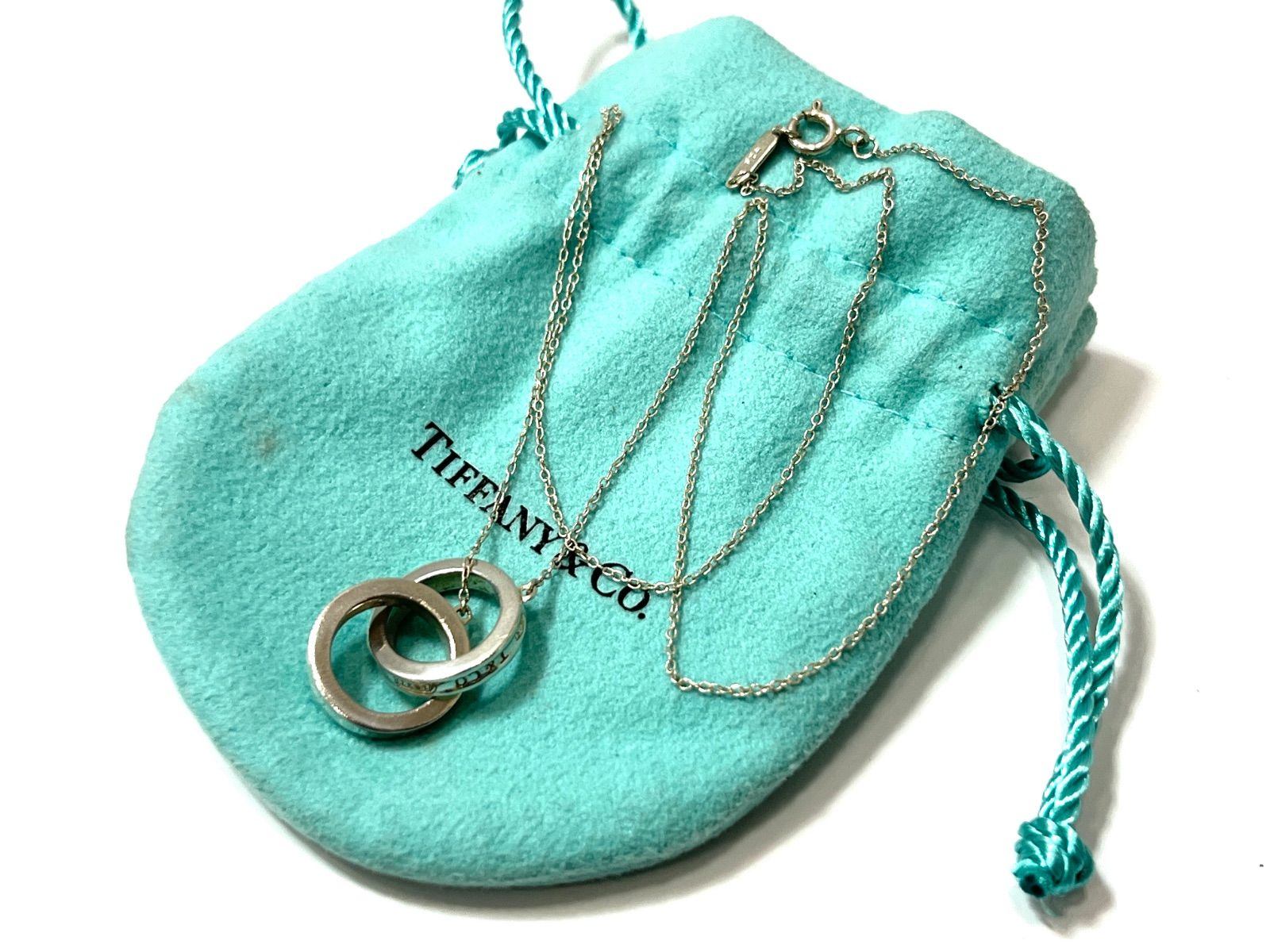 Tiffany 1837 ダブルリング ネックレス Ag925 - メルカリ