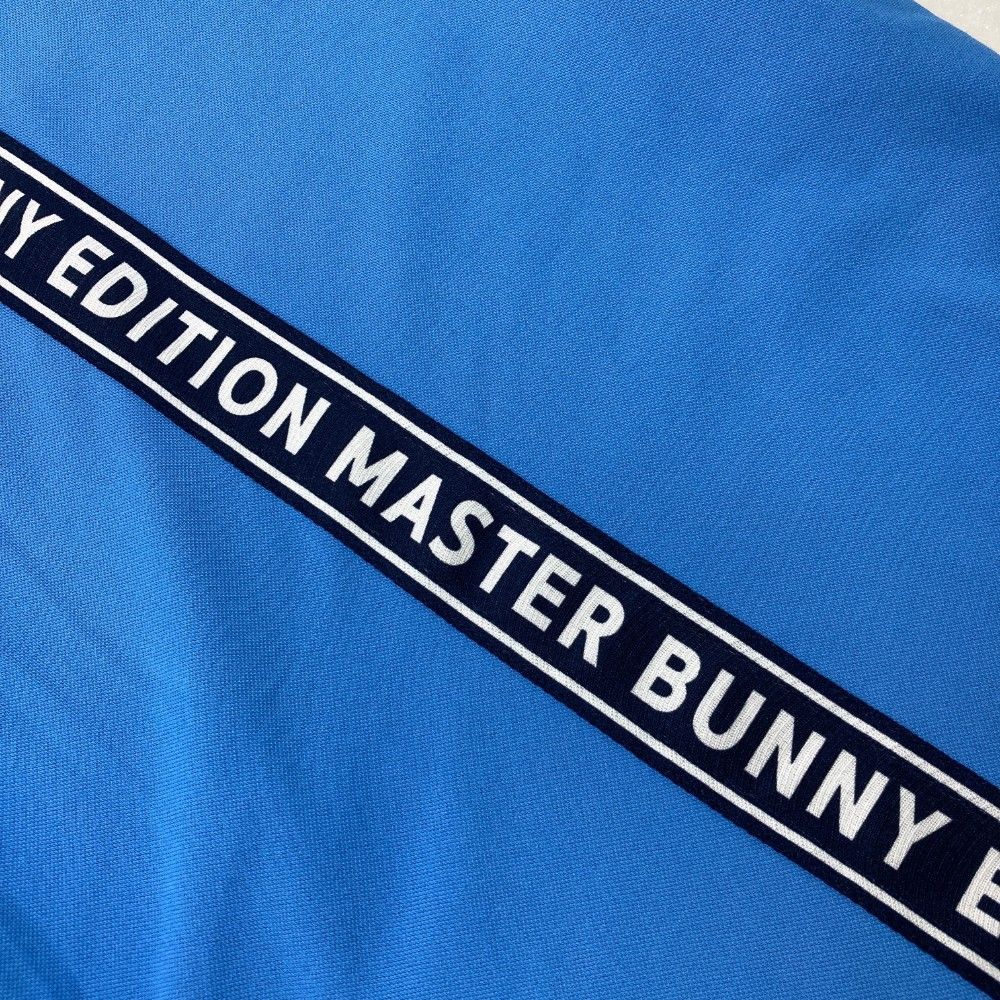 サイズ：5 MASTER BUNNY EDITION マスターバニーエディション  半袖ポロシャツ  ブルー系 [240101385802] ゴルフウェア メンズ ストスト MASTER BUNNY EDITION マスターバニーエディション 半袖