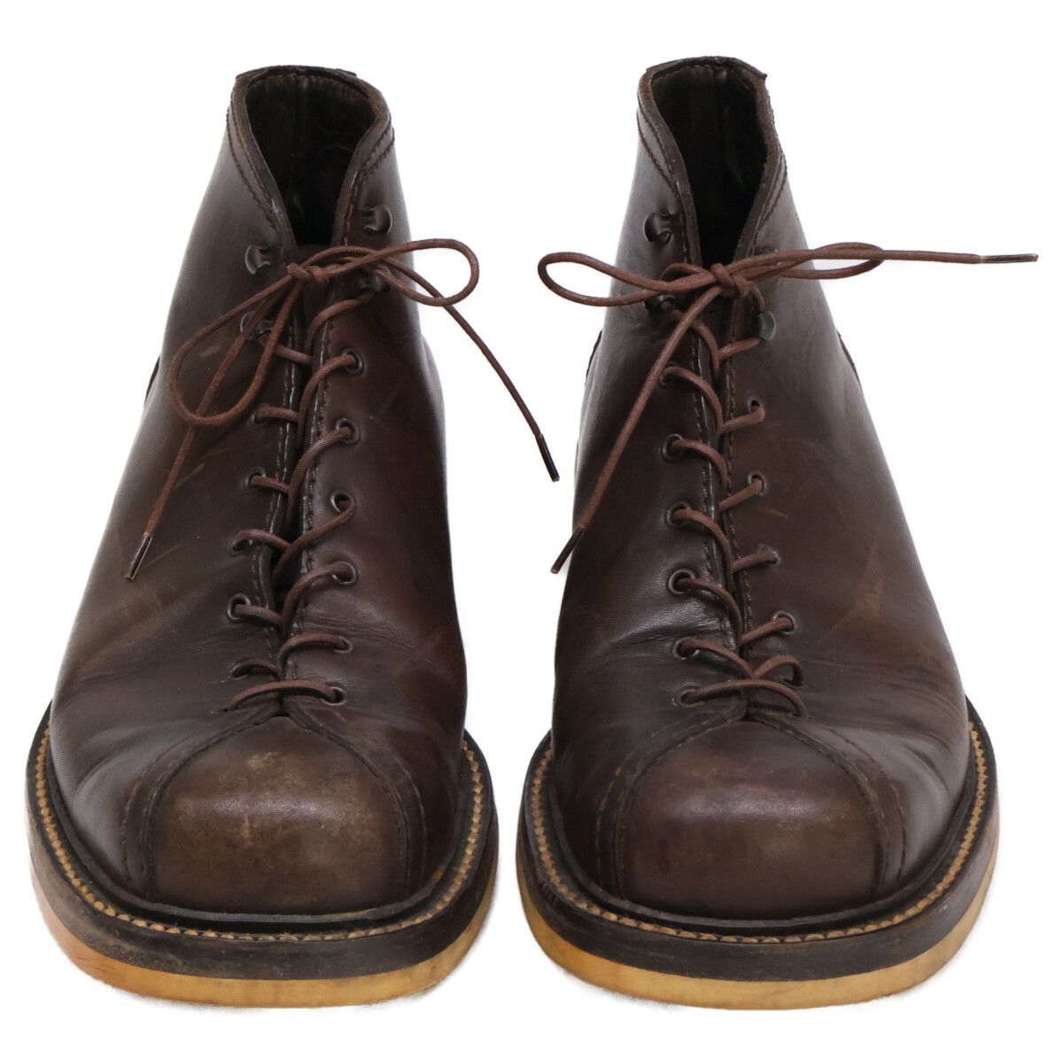 Silvano Mazza シルバノマッツァ サイドジップ レースアップブーツ