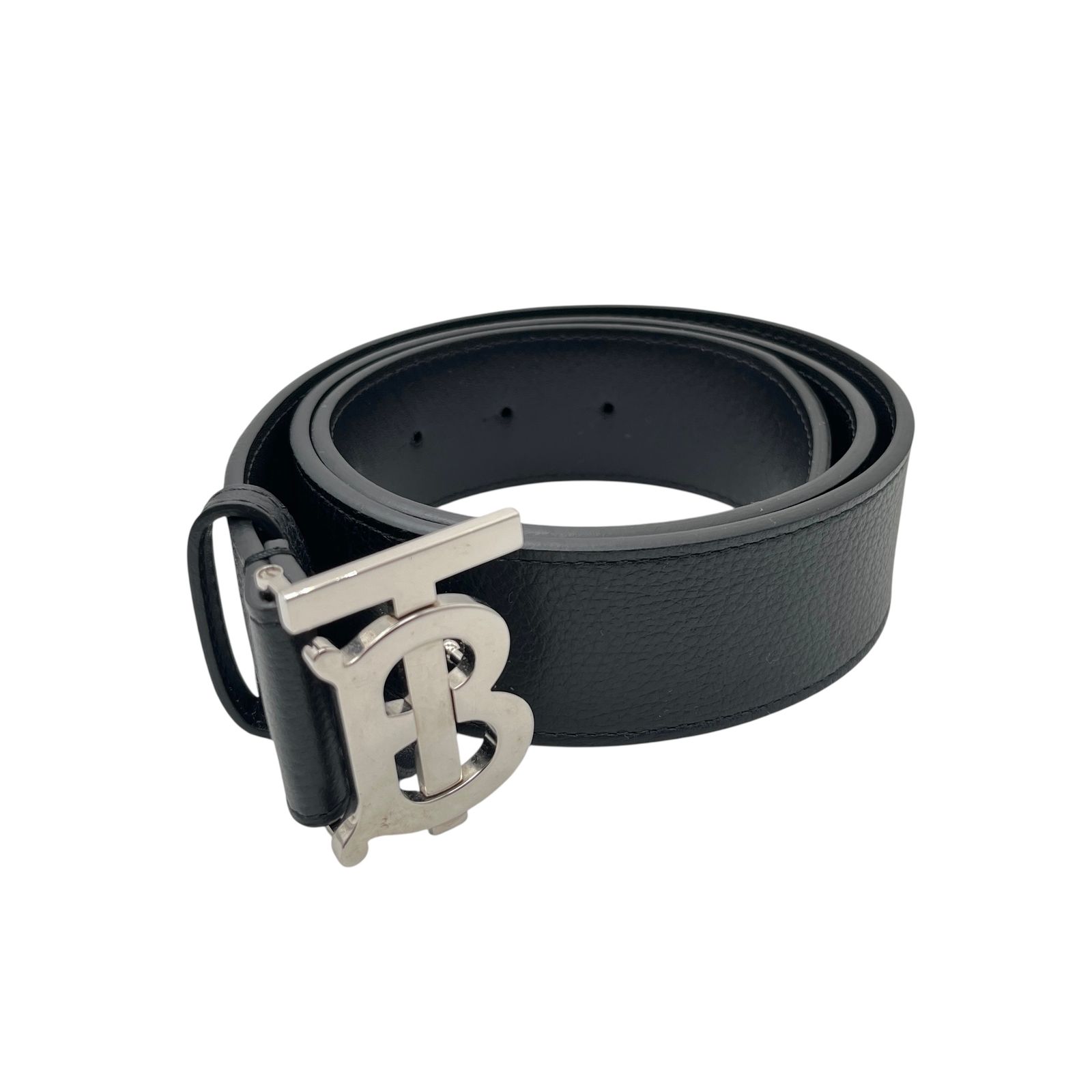 BURBERRY バーバリー ベルト レザー レザー TB ブラック