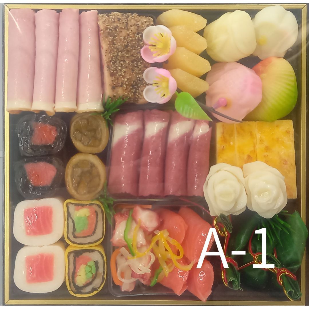 おせち 食品サンプル パーツ お節料理 実物大 リアル 業務用 2段重