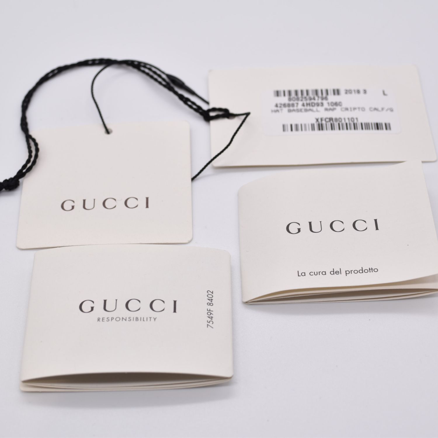 GUCCI グッチ ベースボールキャップ ロゴプリント シェリーライン