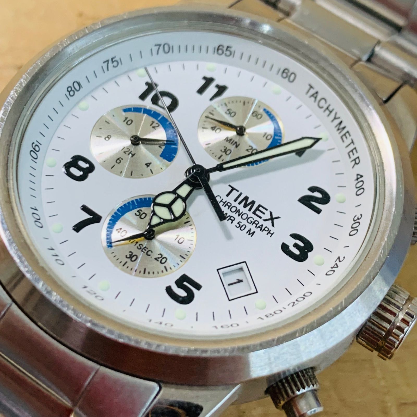 L31747 電池切れ TIMEX タイメックス SR927 W CELL メンズ腕時計 クロノグラフ - メルカリ