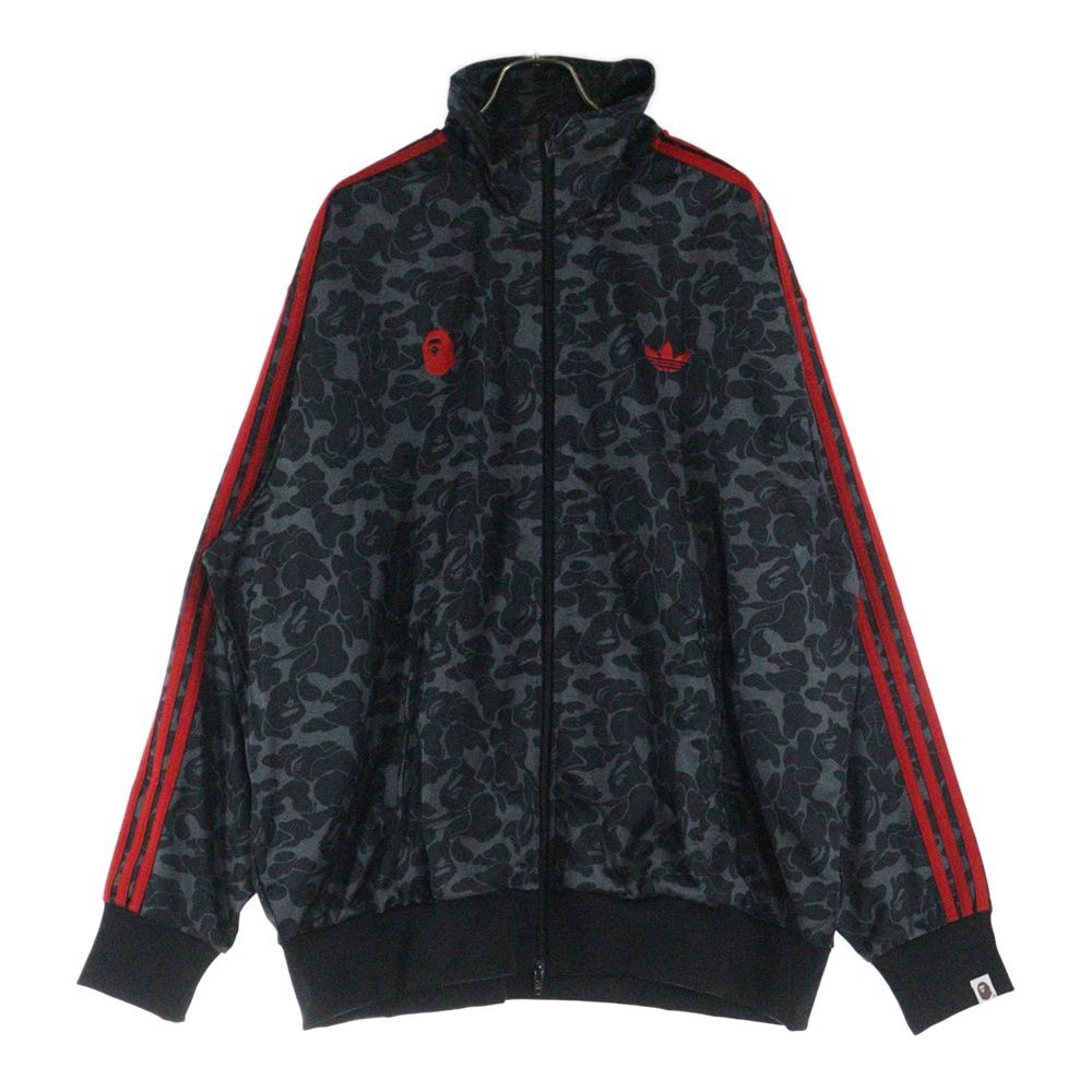 adidas Originals アディダスオリジナルス ×A BATHING APE BAPE FIREBIRD TRACK TOP アベイシングエイプ 総柄トラックジャケット グレー JN7125