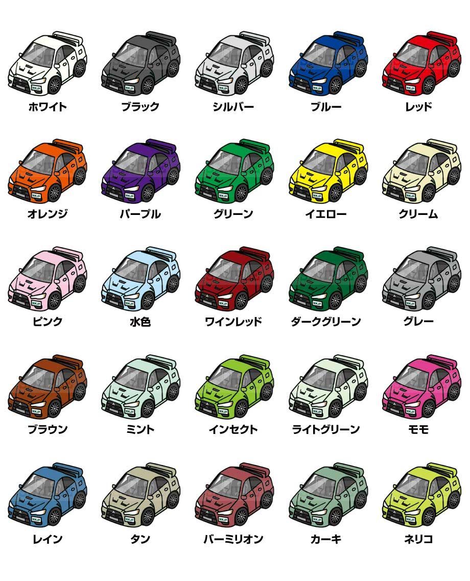 車種別ボディカラーが選べるフレーム付きA5イラスト【ナンバー入れ可