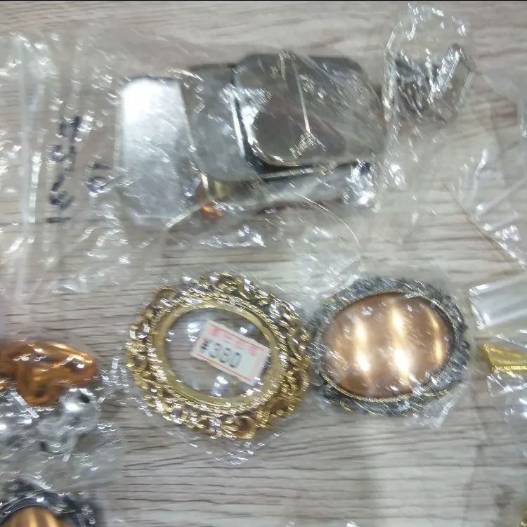 K107七宝焼アクセサリーパーツ素材大量100セット