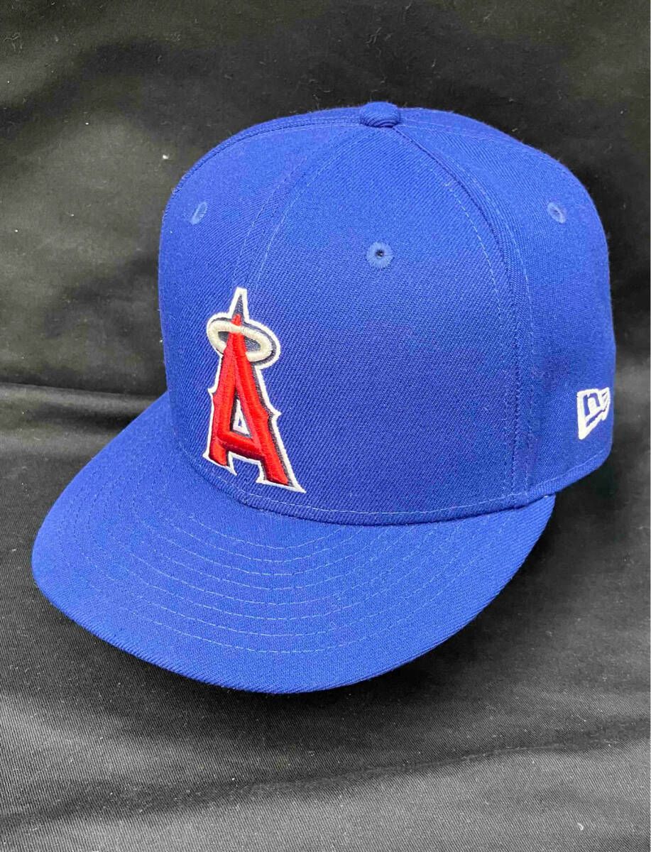 NEW ERA MLB LA ANGELS 59 FIFTY CAP ニューエラ ロサンゼルス エンゼルス 球団 野球 ロゴ 刺繍 キャップ  57.7cm 7 1/4 青 ブルー - メルカリ