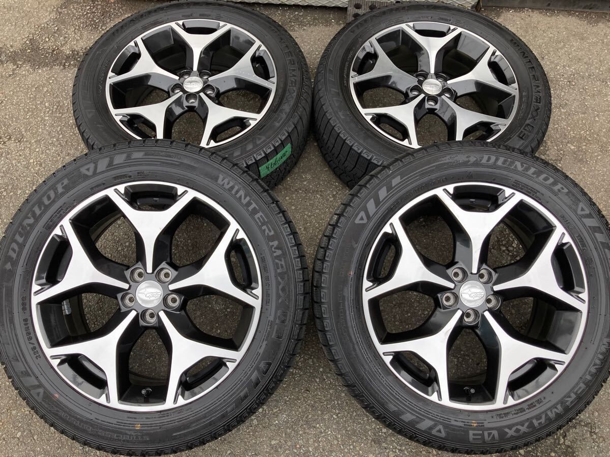スバル SJフォレスター純正スタッドレスタイヤセット18インチ 7J +48 5