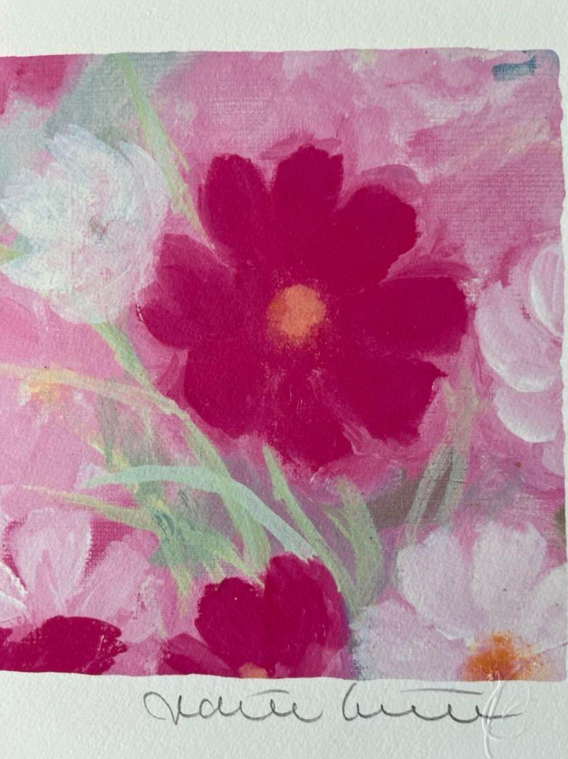 新品額入り版画 ジニー・キム 証明書・直筆サイン・エディション番号有