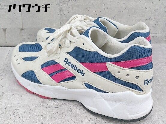 ◇ Reebok リーボック CN7068 AZTREK OG スニーカー シューズ 26.5ｃｍ ベージュ ネイビー ピンク メンズ  【1002798471061】