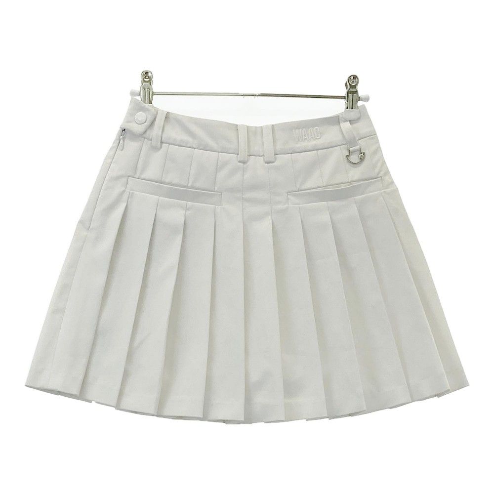 WAAC プリーツスカート ホワイト 新品 WOMEN プリーツスカートパンツ ホワイト