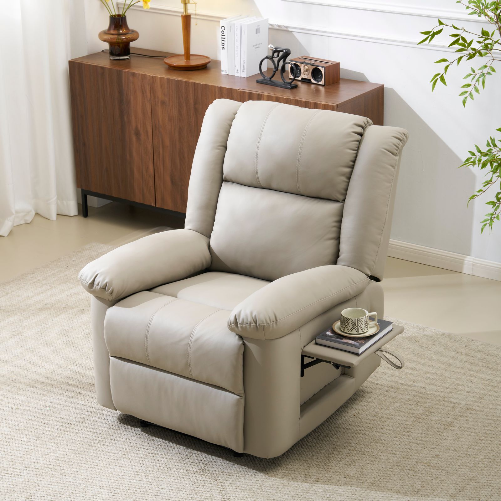 リクライニングチェア テーブル付き リクライニングソファ 1人掛け