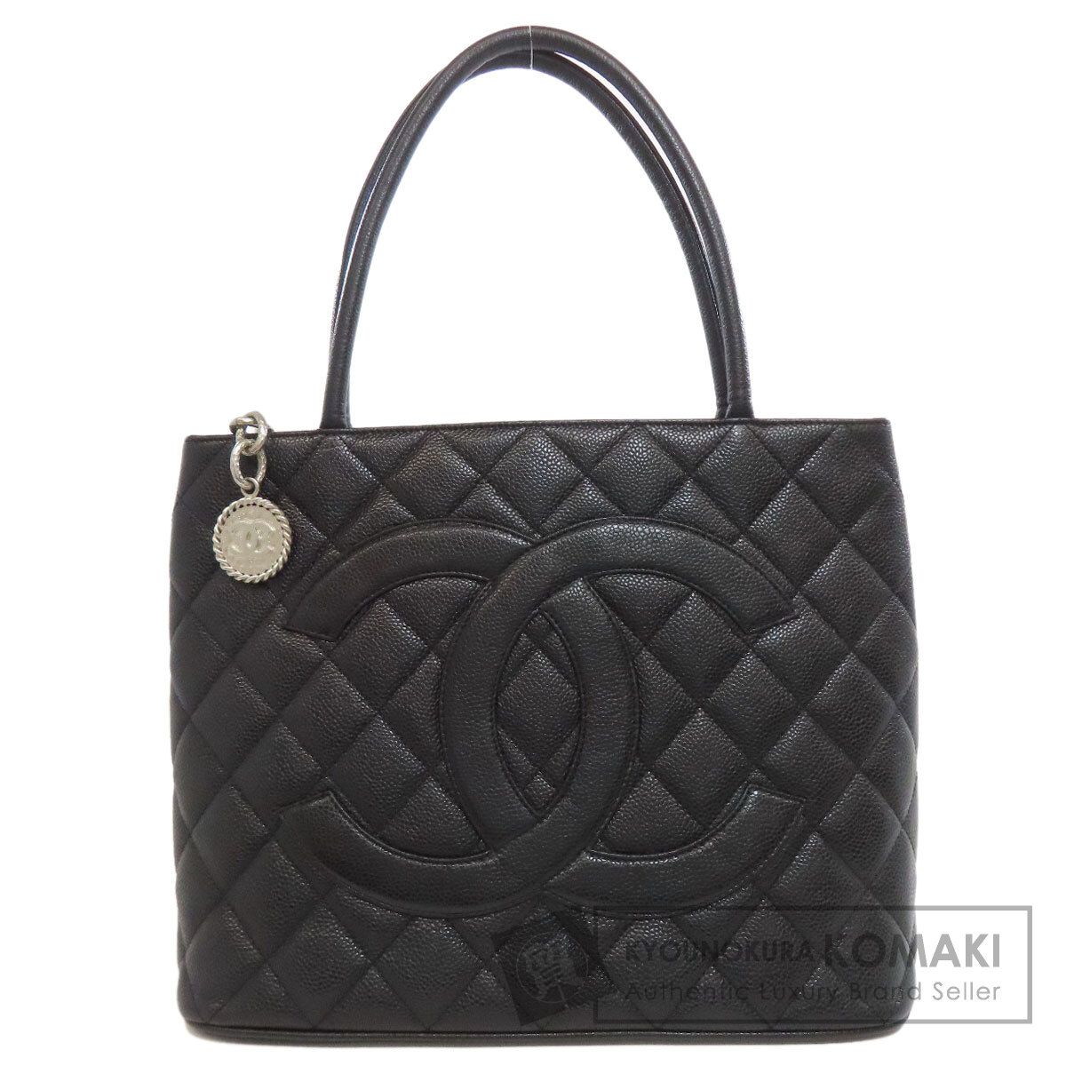 CHANEL シャネル 復刻トート シルバー金具 トートバッグ グレインド カーフスキン レディース