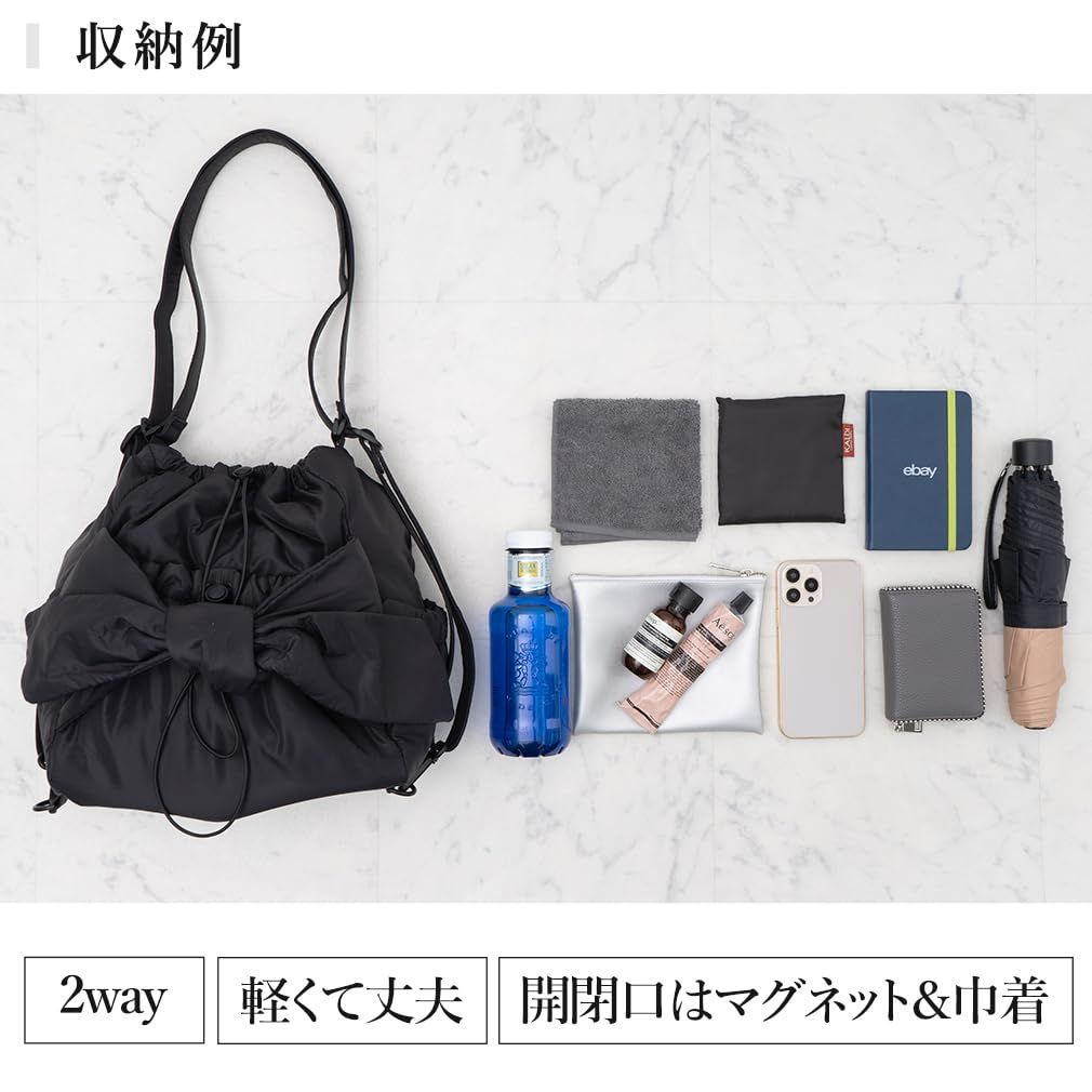 wayリボンショルダーパフリュック